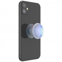 „Popsockets Luxe Iridescent Dichroic“ telefono laikiklis ir stovas – baltas