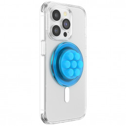 „Popsockets“ permatomas „FG-Popper MagSafe“ telefono laikiklis ir stovas – mėlynas