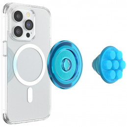 „Popsockets“ permatomas „FG-Popper MagSafe“ telefono laikiklis ir stovas – mėlynas