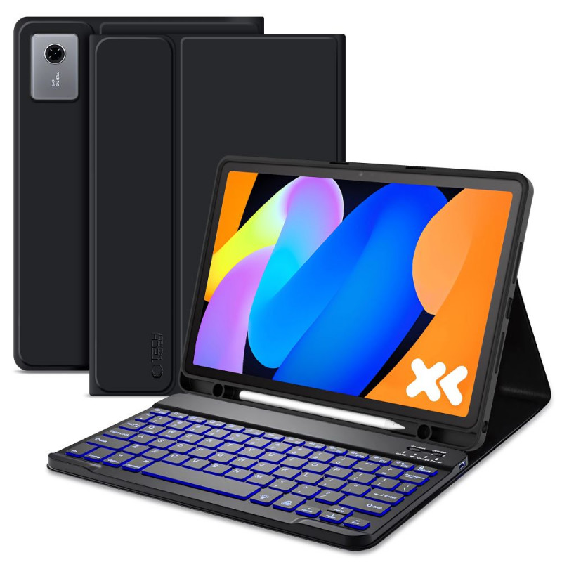 „Tech-Protect SC“ rašiklio ir klaviatūros dėklas, skirtas „Lenovo Idea Tab 11.0 TB-336“ – juodas