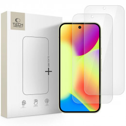 „Tech-Protect Glass Fit+“ 2 grūdinto stiklo pakuotė, skirta „Google Pixel 9 / 9 Pro / 10 / 10 Pro“ – skaidri
