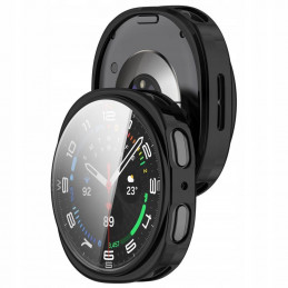 „Tech-Protect“ apsauginis dėklas, skirtas „Samsung Galaxy Watch 8 40 mm“ – juodas
