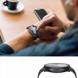 „Tech-Protect“ apsauginis dėklas, skirtas „Samsung Galaxy Watch 8 40 mm“ – juodas