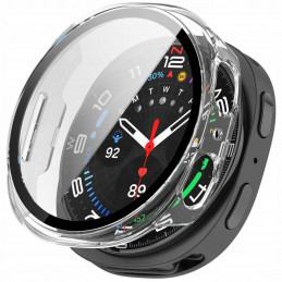 „Tech-Protect“ apsauginis dėklas, skirtas „Samsung Galaxy Watch 8 40 mm“ – skaidrus