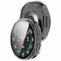 „Tech-Protect“ apsauginis dėklas, skirtas „Samsung Galaxy Watch 8 40 mm“ – skaidrus