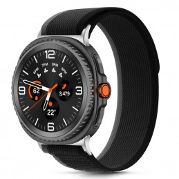 „Tech-Protect“ nailono juostelių dirželis, skirtas „Samsung Galaxy Watch 40/ 44/ 46 mm“ – juodas ir oranžinis
