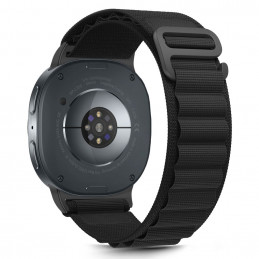 „Tech-Protect“ nailono juostelių dirželis, skirtas „Samsung Galaxy Watch 40/ 44/ 46 mm“ – juodas