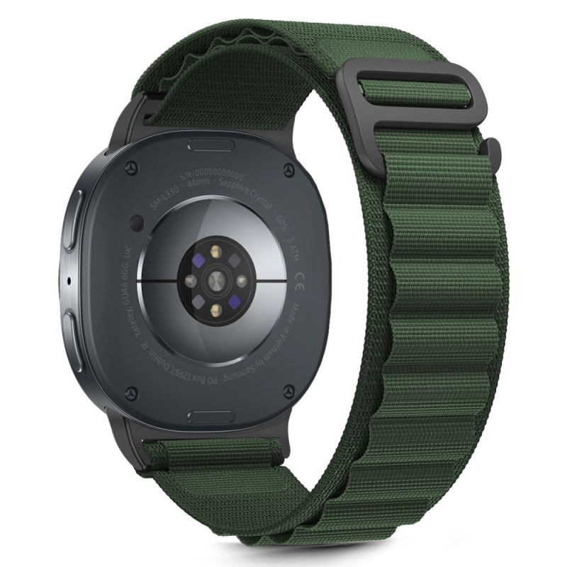 „Tech-Protect“ nailono juostelių dirželis, skirtas „Samsung Galaxy Watch 40/ 44/ 46 mm“ – žalias