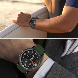 „Tech-Protect“ nailono juostelių dirželis, skirtas „Samsung Galaxy Watch 40/ 44/ 46 mm“ – žalias