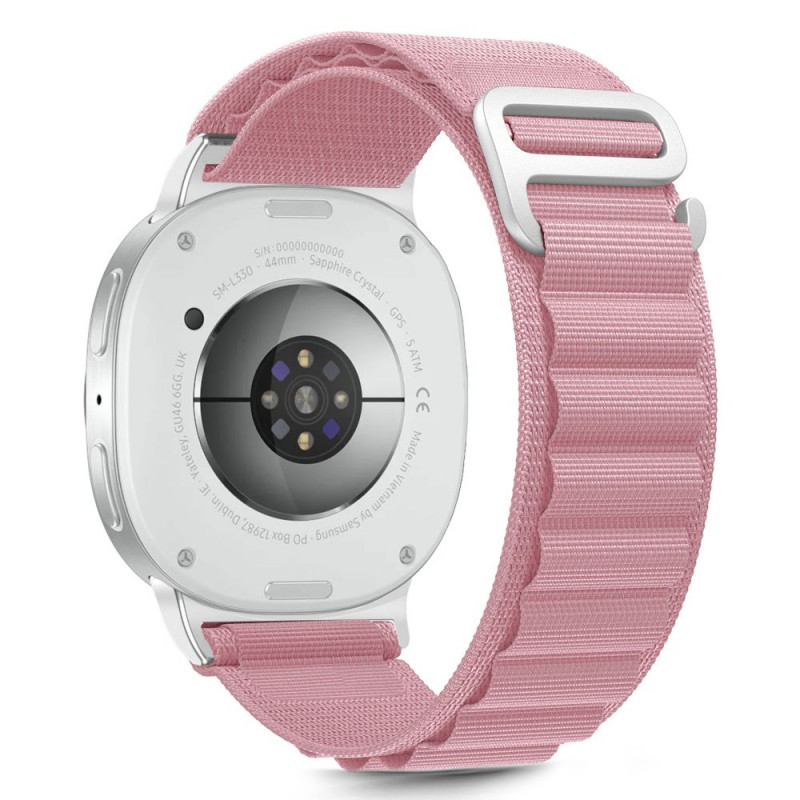 „Tech-Protect“ nailono juostelių dirželis, skirtas „Samsung Galaxy Watch 40/ 44/ 46 mm“ – rožinis