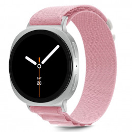 „Tech-Protect“ nailono juostelių dirželis, skirtas „Samsung Galaxy Watch 40/ 44/ 46 mm“ – rožinis
