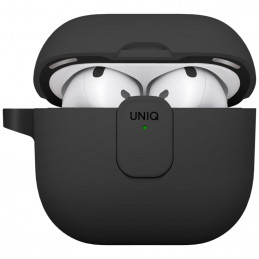 UNIQ Clyde Lock dėklas, skirtas AirPods 4 ausinėms – juodas