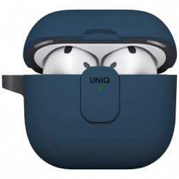 UNIQ Clyde Lock dėklas, skirtas AirPods 4 ausinėms – mėlynas