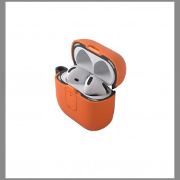 UNIQ „Clyde Lock“ dėklas, skirtas „AirPods 4“ – oranžinis