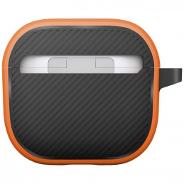 UNIQ „Clyde Lock“ dėklas, skirtas „AirPods 4“ – oranžinis