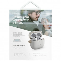 UNIQ „Clyde Lock“ dėklas, skirtas „AirPods 4“ – oranžinis