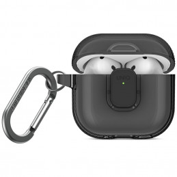 UNIQ Glase Pro dėklas, skirtas AirPods 4 ausinėms – juodas