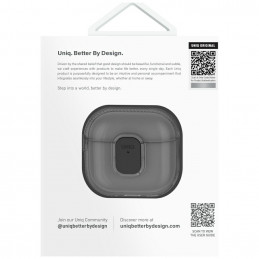 UNIQ Glase Pro dėklas, skirtas AirPods 4 ausinėms – oranžinis