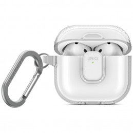 UNIQ Glase Pro dėklas, skirtas AirPods 4 – permatomas