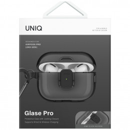UNIQ Glase Pro dėklas, skirtas AirPods Pro 2 – juodas