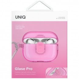 UNIQ Glase Pro dėklas, skirtas AirPods Pro 2 – rožinis