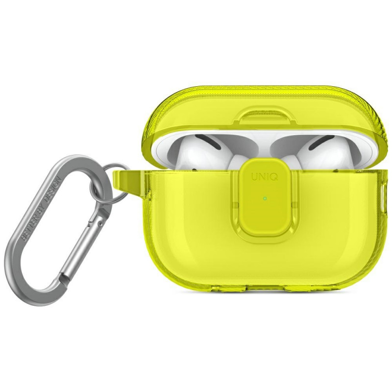 UNIQ Glase Pro dėklas, skirtas AirPods Pro 2 – geltonas