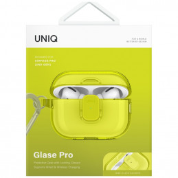 UNIQ Glase Pro dėklas, skirtas AirPods Pro 2 – geltonas