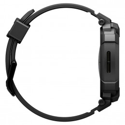 „Spigen Rugged Armor Pro“ dirželis, skirtas „Samsung Galaxy Watch 8“ (44 mm), matinės juodos spalvos