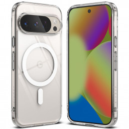 „Ringke Fusion MagSafe“ dėklas, skirtas „Google Pixel 10 / 10 Pro“ – skaidrus