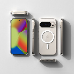 „Ringke Fusion MagSafe“ dėklas, skirtas „Google Pixel 10 / 10 Pro“ – skaidrus