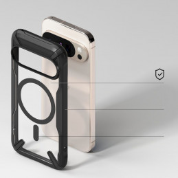 „Ringke Fusion X MagSafe“ dėklas, skirtas „Google Pixel 10 / 10 Pro“ – juodas