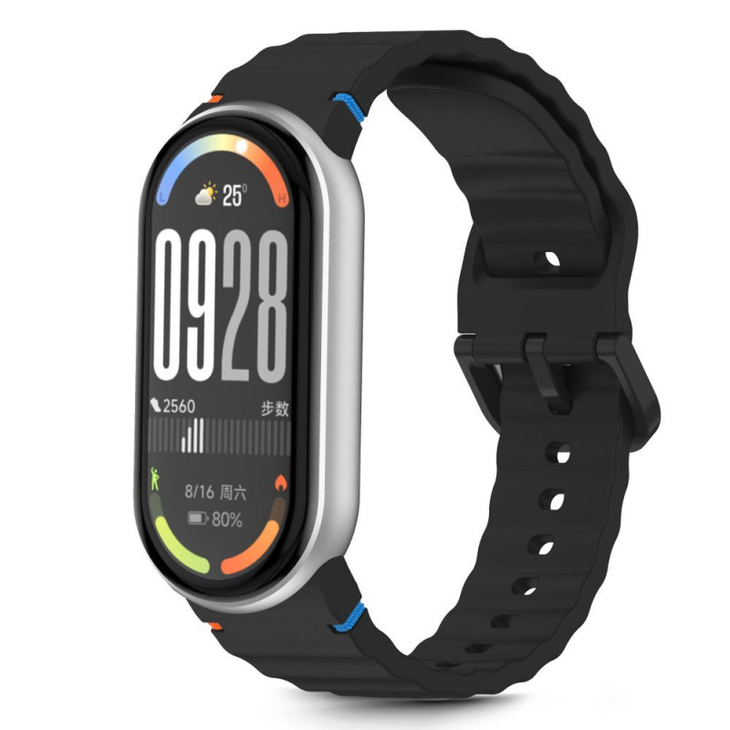 „Tech-Protect“ silikoninis sportinis dirželis, skirtas „Xiaomi Smart Band 8 / 9 / 10 / NFC“ – juodas