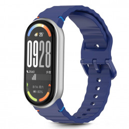 „Tech-Protect“ silikoninis sportinis dirželis, skirtas „Xiaomi Smart Band 8 / 9 / 10 / NFC“ – mėlynas