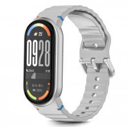 „Tech-Protect“ silikoninis sportinis dirželis, skirtas „Xiaomi Smart Band 8 / 9 / 10 / NFC“ – pilkas