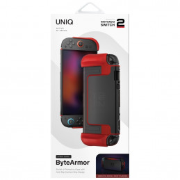 UNIQ Hybrid Bytearmor dėklas, skirtas Nintendo Switch 2 – raudonas