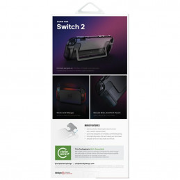 UNIQ Hybrid Bytearmor dėklas, skirtas Nintendo Switch 2 – raudonas
