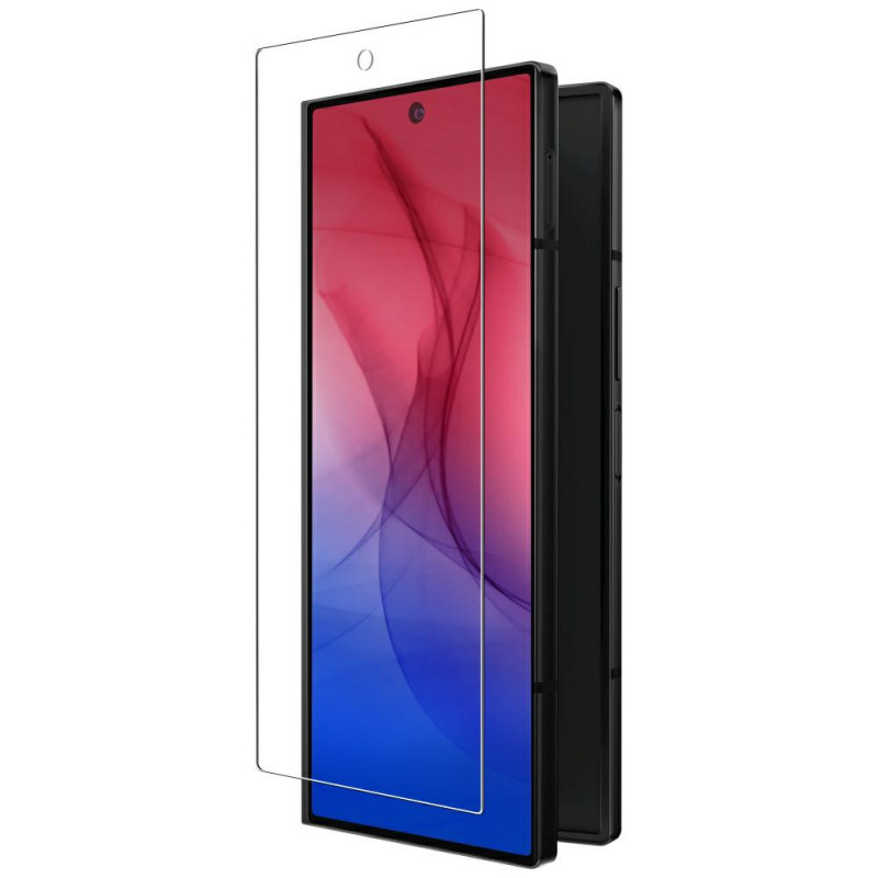 „UNIQ Optix“ skaidrus grūdintas stiklas, skirtas „Samsung Galaxy Z Fold 7“.