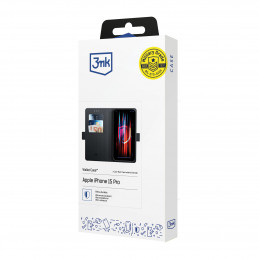 3mk piniginės dėklas, skirtas „Xiaomi Redmi 15 4G / 15 5G“ - juodas