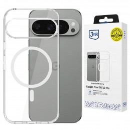 3mk „Armor MagCase“, skirtas „Google Pixel 10“ / „Google Pixel 10 Pro“ – skaidrus