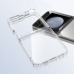 „Tech-Protect FlexAir“ hibridinis dėklas, skirtas „Samsung Galaxy Z Flip 6 / 7 FE“ – skaidrus