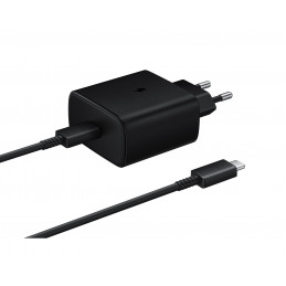 „Samsung EP-TA845EWE“ 45 W sieninis įkroviklis su USB-C laidu „Samsung EP-DW767JWE“ 45 W 1,8 m (OOB urmu - pakaitinė pak...