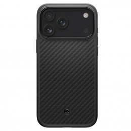 „Spigen Enzo Aramid T“ „MagSafe“ dėklas, skirtas „iPhone 17 Pro“ – juodas