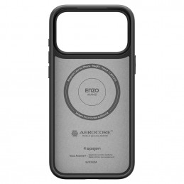 „Spigen Enzo Aramid T“ „MagSafe“ dėklas, skirtas „iPhone 17 Pro“ – juodas