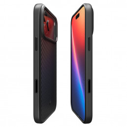 „Spigen Enzo Aramid T“ „MagSafe“ dėklas, skirtas „iPhone 17 Pro Max“ – juodas