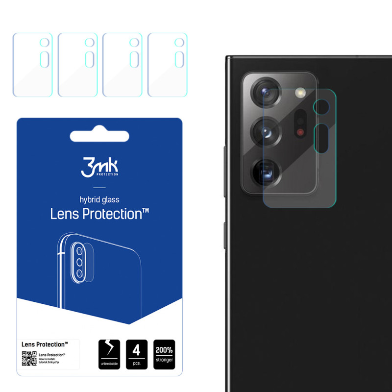 3mk Lens Protection™ hibridinis fotoaparato stiklas, skirtas Samsung Galaxy Note 20 Ultra 5G