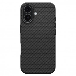 „Spigen Liquid Air“ dėklas, skirtas „iPhone 17“ – matinės juodos spalvos