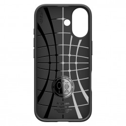 „Spigen Liquid Air“ dėklas, skirtas „iPhone 17“ – matinės juodos spalvos