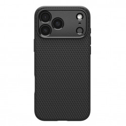 „Spigen Liquid Air“ dėklas, skirtas „iPhone 17 Pro“ – matinės juodos spalvos