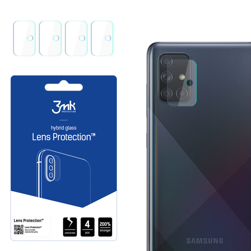 3mk Lens Protection™ hibridinis fotoaparato stiklas, skirtas Samsung Galaxy A71 4G