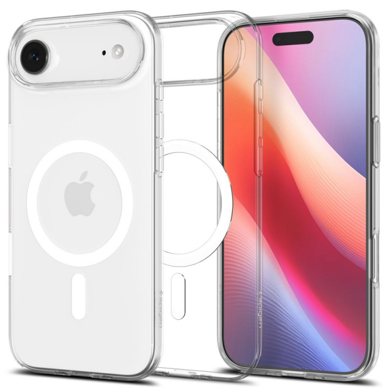 „Spigen Liquid Crystal MagSafe“ dėklas, skirtas „iPhone 17 Air“ – skaidrus ir baltas